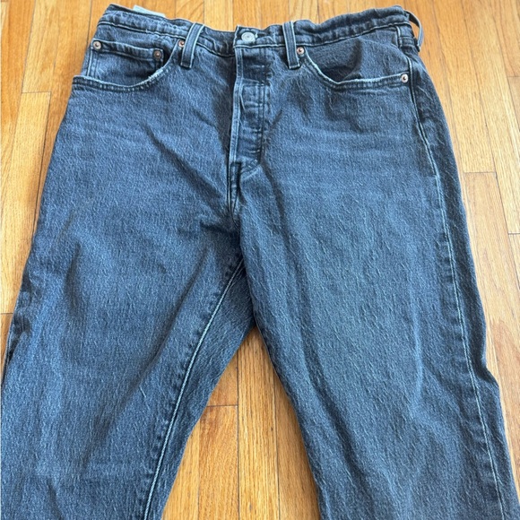 Levi’s 501 Dark Grey Skinny Denim Jeans SZ 31 L 32 - Picture 2 of 5